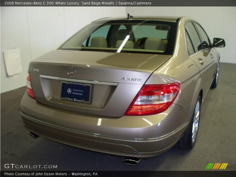 Sand Beige Metallic / Savanna/Cashmere 2008 Mercedes-Benz C 300 4Matic Luxury