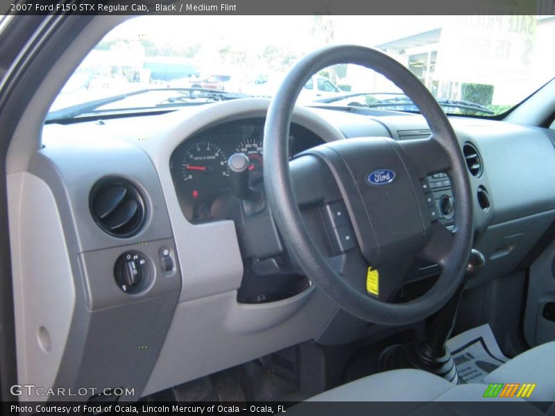 Black / Medium Flint 2007 Ford F150 STX Regular Cab