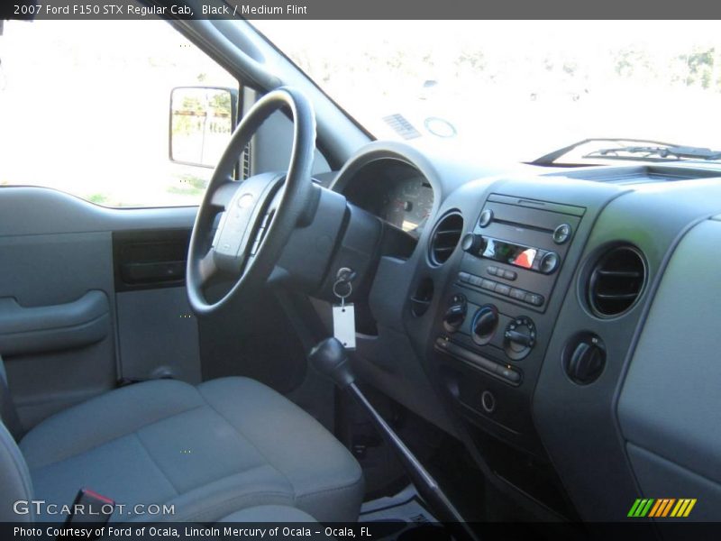Black / Medium Flint 2007 Ford F150 STX Regular Cab