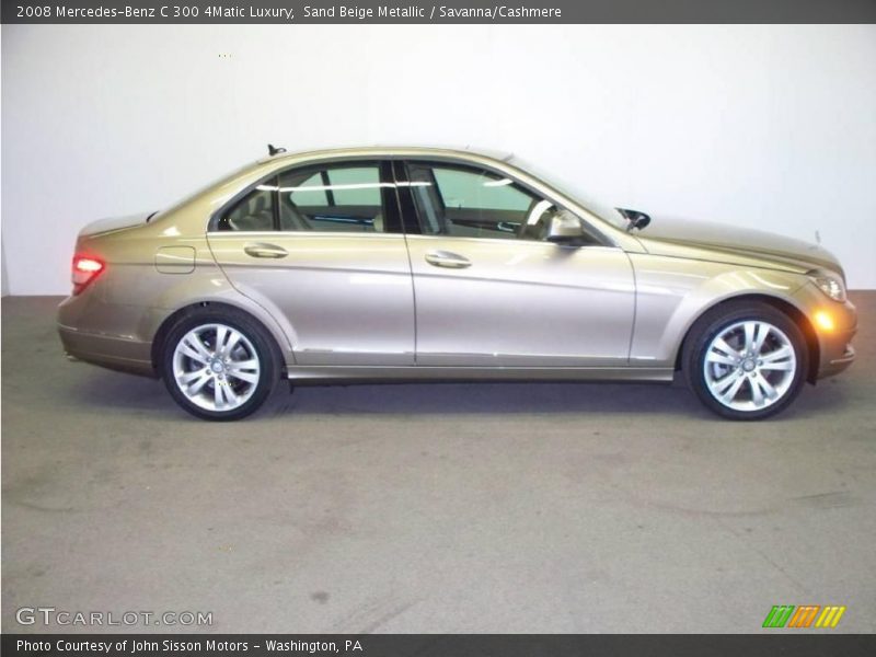 Sand Beige Metallic / Savanna/Cashmere 2008 Mercedes-Benz C 300 4Matic Luxury