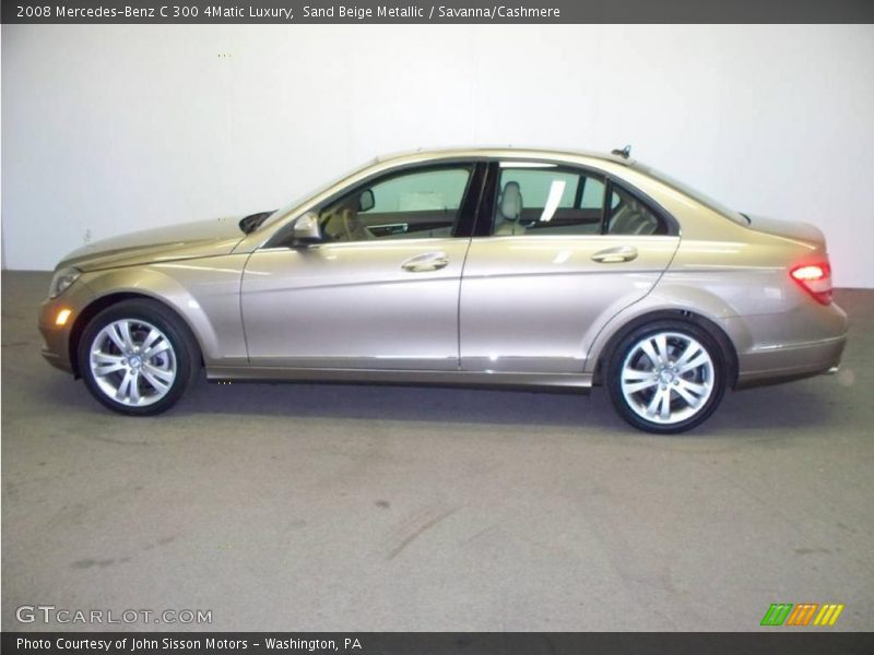 Sand Beige Metallic / Savanna/Cashmere 2008 Mercedes-Benz C 300 4Matic Luxury