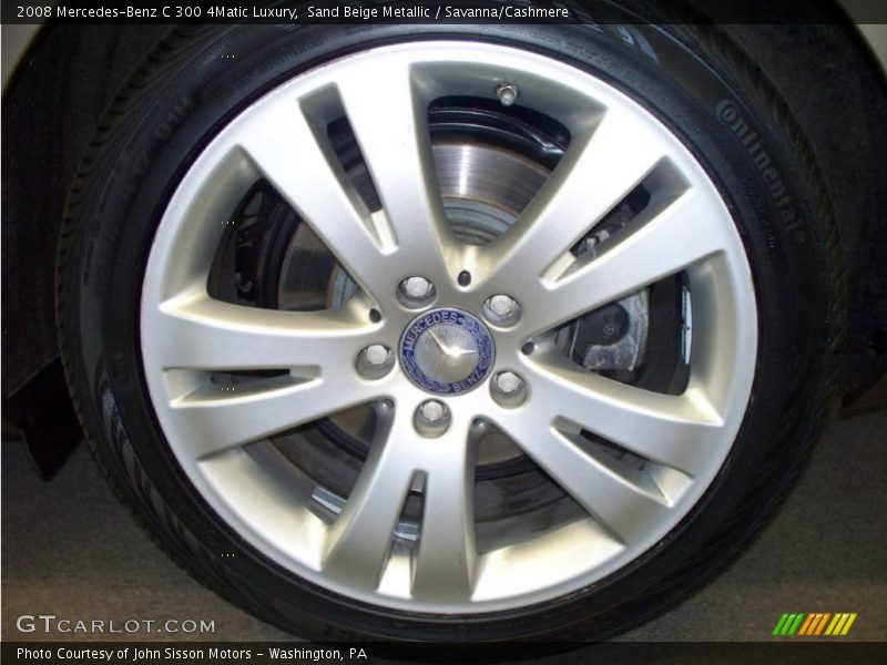 Sand Beige Metallic / Savanna/Cashmere 2008 Mercedes-Benz C 300 4Matic Luxury