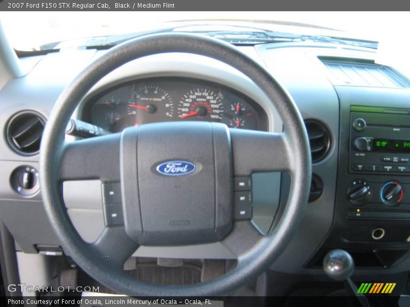 Black / Medium Flint 2007 Ford F150 STX Regular Cab