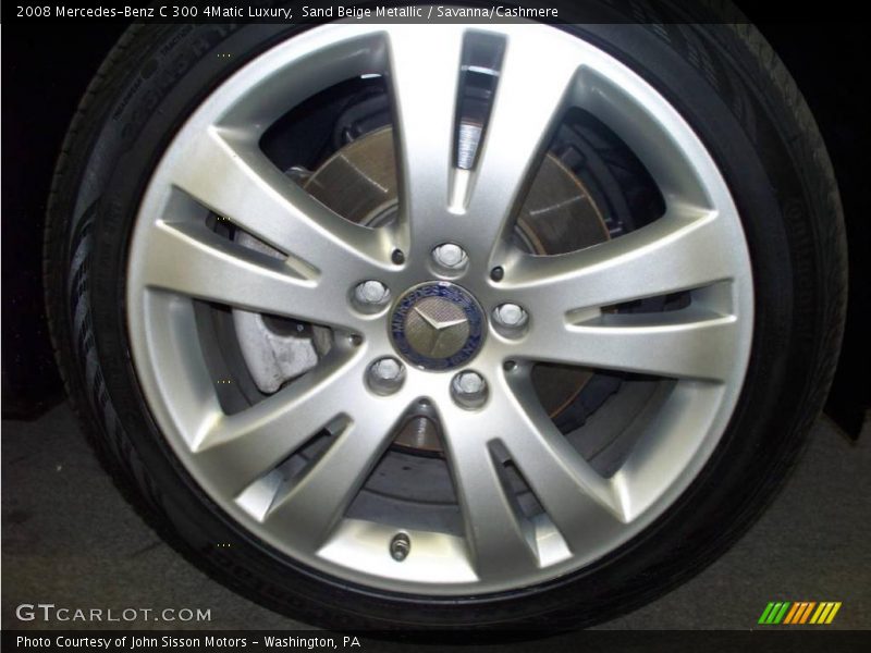 Sand Beige Metallic / Savanna/Cashmere 2008 Mercedes-Benz C 300 4Matic Luxury
