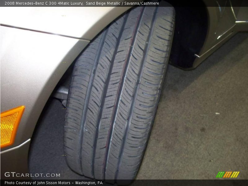 Sand Beige Metallic / Savanna/Cashmere 2008 Mercedes-Benz C 300 4Matic Luxury