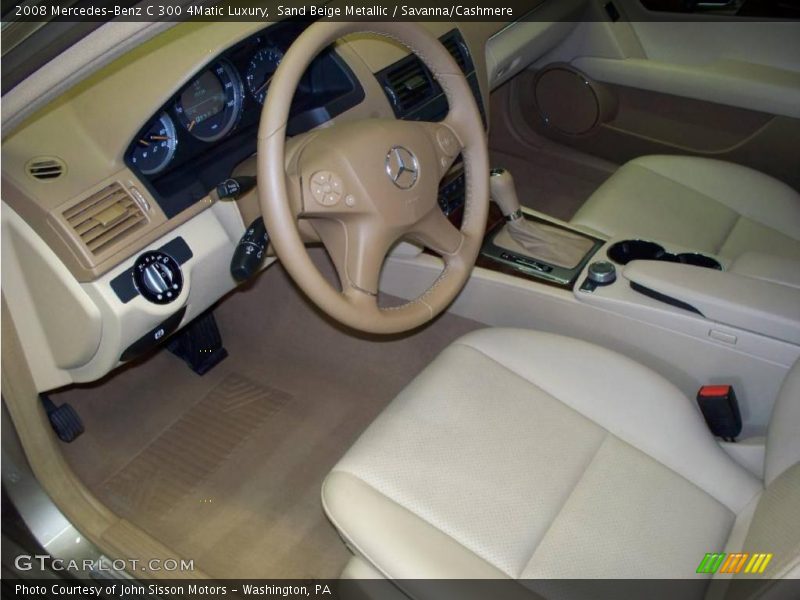 Sand Beige Metallic / Savanna/Cashmere 2008 Mercedes-Benz C 300 4Matic Luxury