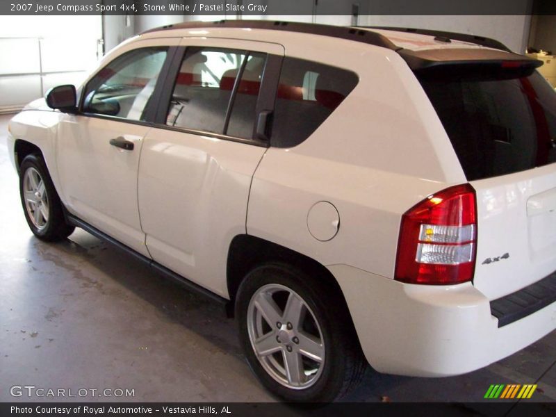 Stone White / Pastel Slate Gray 2007 Jeep Compass Sport 4x4