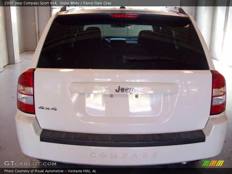 Stone White / Pastel Slate Gray 2007 Jeep Compass Sport 4x4