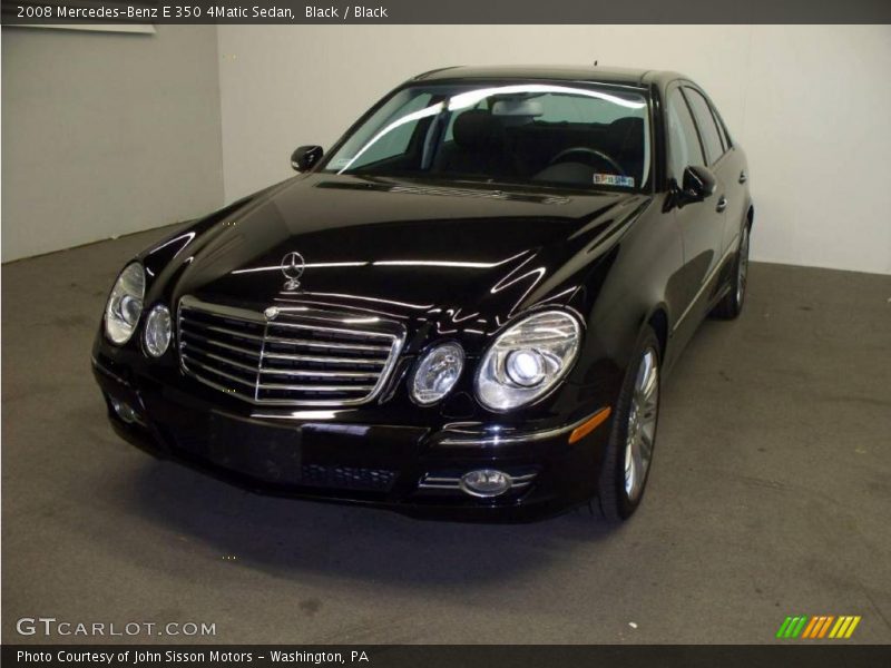 Black / Black 2008 Mercedes-Benz E 350 4Matic Sedan