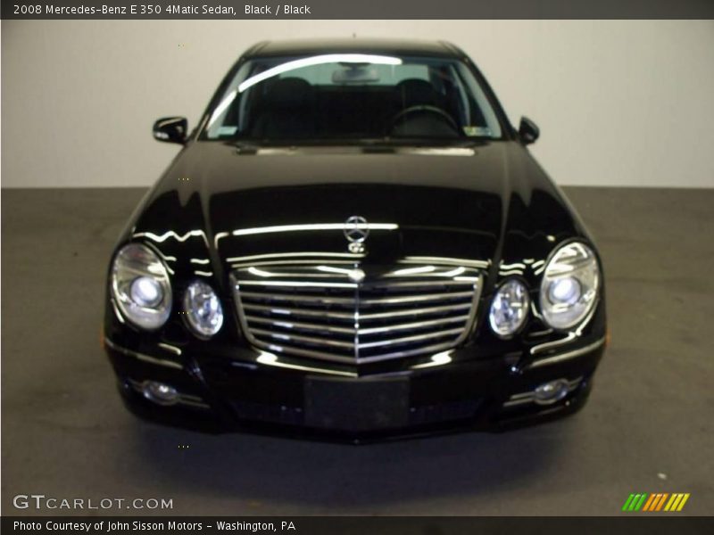 Black / Black 2008 Mercedes-Benz E 350 4Matic Sedan