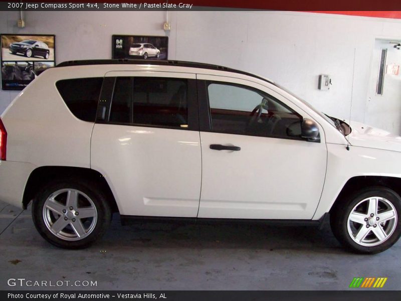 Stone White / Pastel Slate Gray 2007 Jeep Compass Sport 4x4