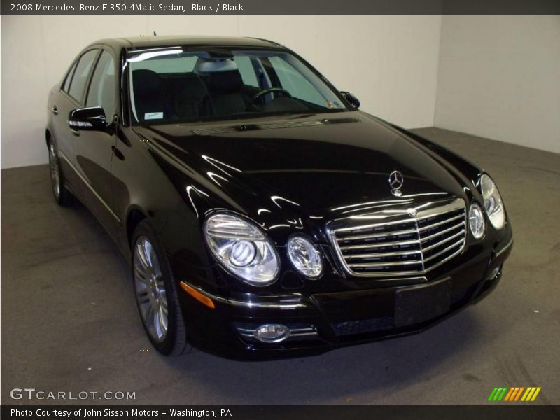 Black / Black 2008 Mercedes-Benz E 350 4Matic Sedan