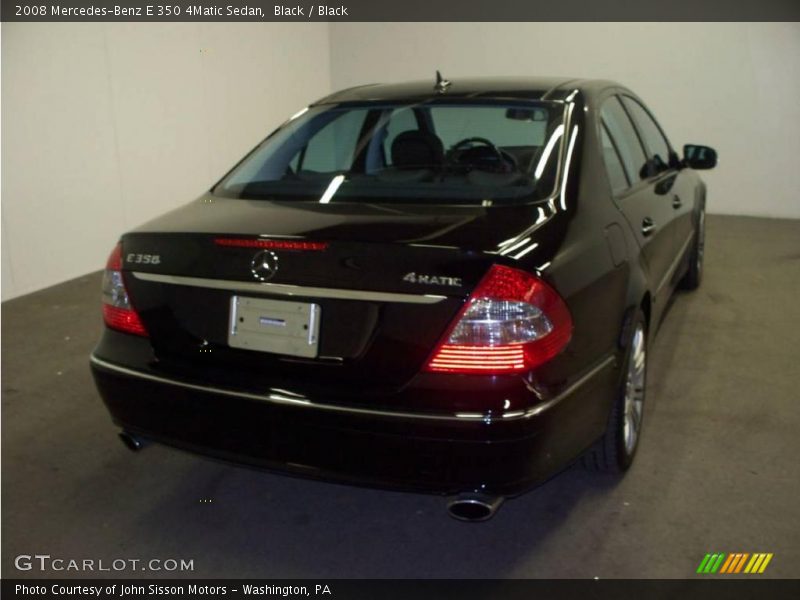 Black / Black 2008 Mercedes-Benz E 350 4Matic Sedan