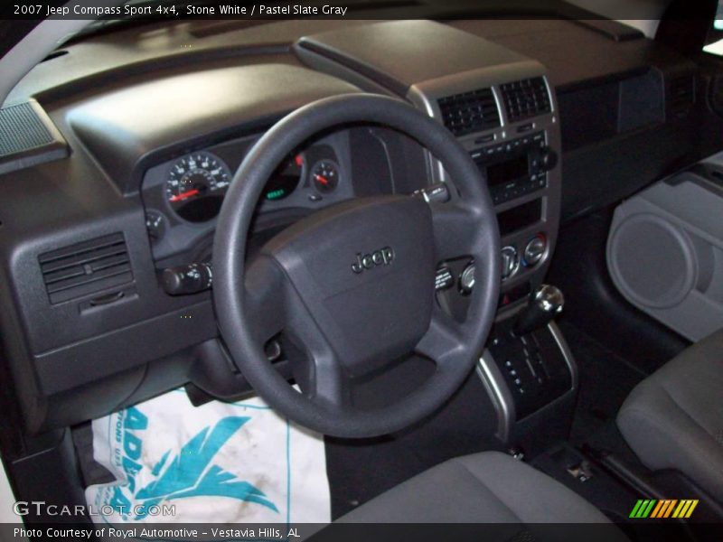 Stone White / Pastel Slate Gray 2007 Jeep Compass Sport 4x4