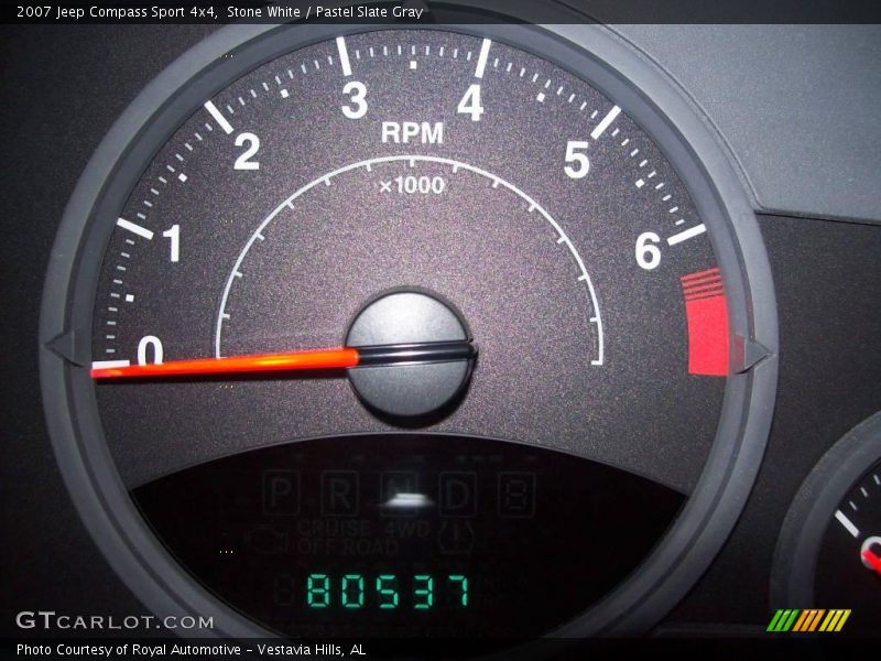 Stone White / Pastel Slate Gray 2007 Jeep Compass Sport 4x4