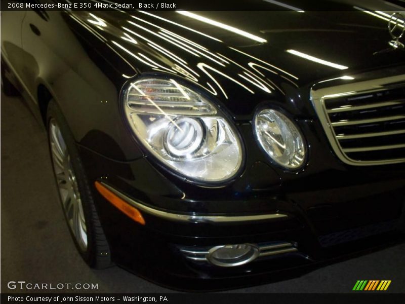 Black / Black 2008 Mercedes-Benz E 350 4Matic Sedan