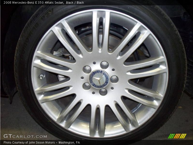 Black / Black 2008 Mercedes-Benz E 350 4Matic Sedan