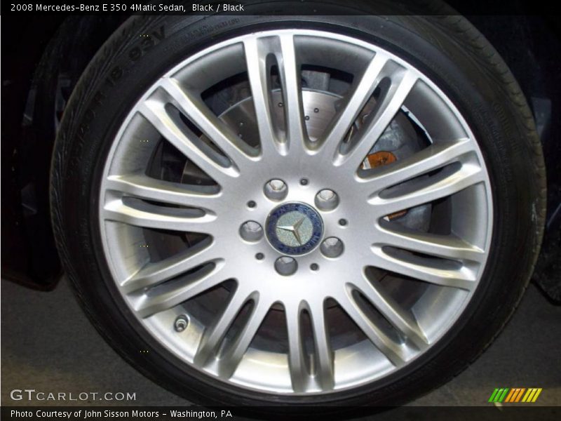 Black / Black 2008 Mercedes-Benz E 350 4Matic Sedan