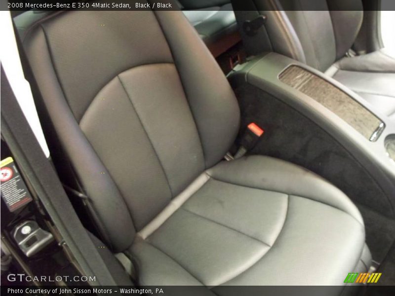 Black / Black 2008 Mercedes-Benz E 350 4Matic Sedan