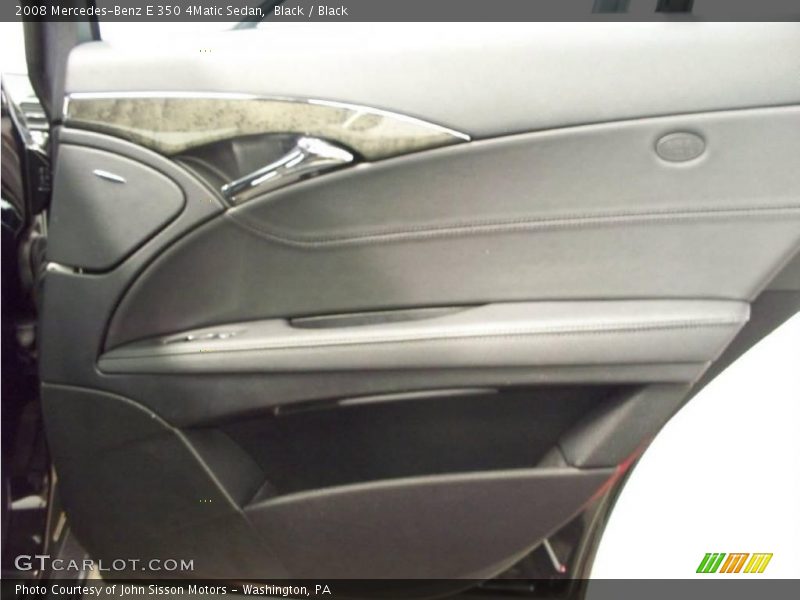 Black / Black 2008 Mercedes-Benz E 350 4Matic Sedan