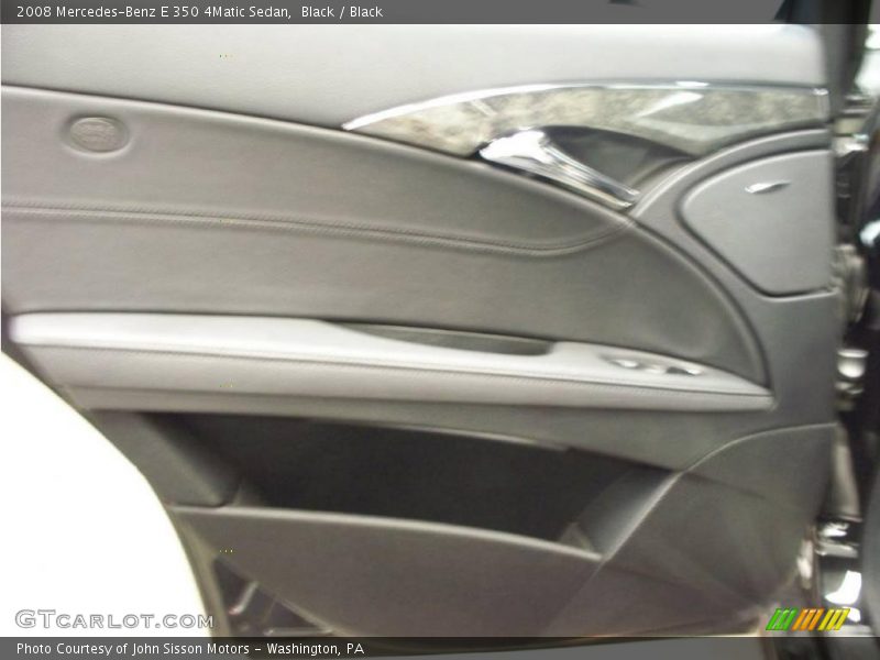 Black / Black 2008 Mercedes-Benz E 350 4Matic Sedan