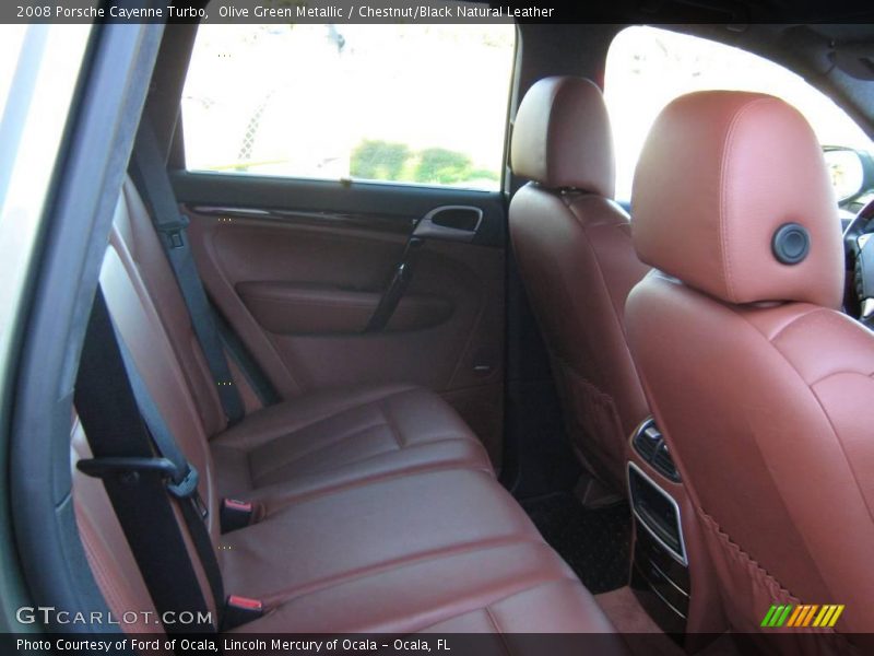 Olive Green Metallic / Chestnut/Black Natural Leather 2008 Porsche Cayenne Turbo