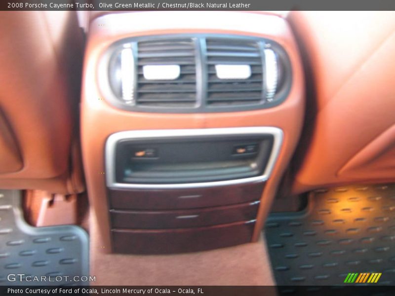 Olive Green Metallic / Chestnut/Black Natural Leather 2008 Porsche Cayenne Turbo