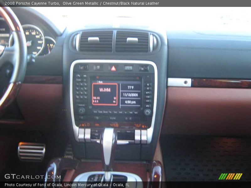 Olive Green Metallic / Chestnut/Black Natural Leather 2008 Porsche Cayenne Turbo
