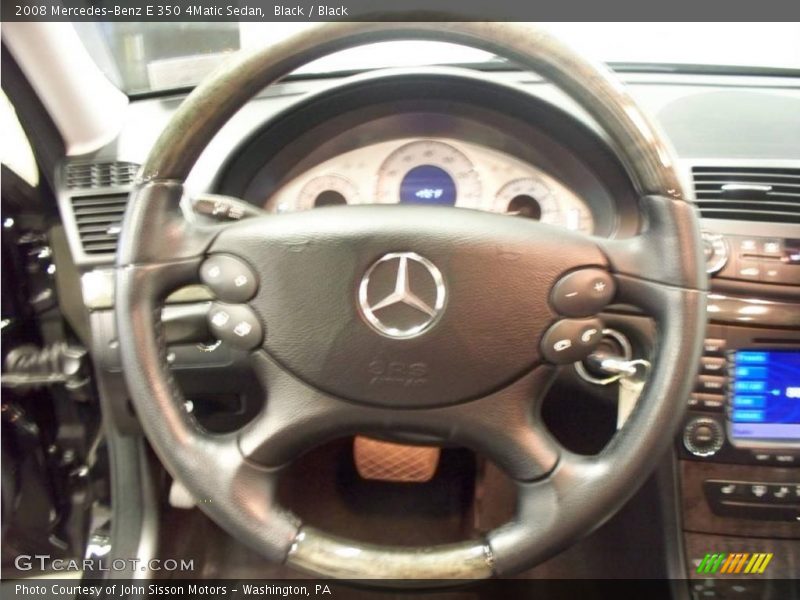 Black / Black 2008 Mercedes-Benz E 350 4Matic Sedan