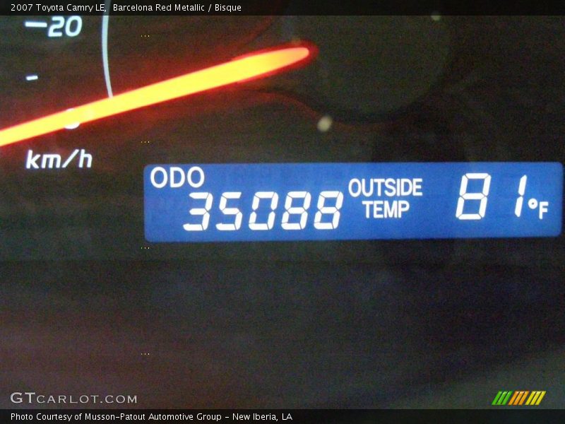 Barcelona Red Metallic / Bisque 2007 Toyota Camry LE