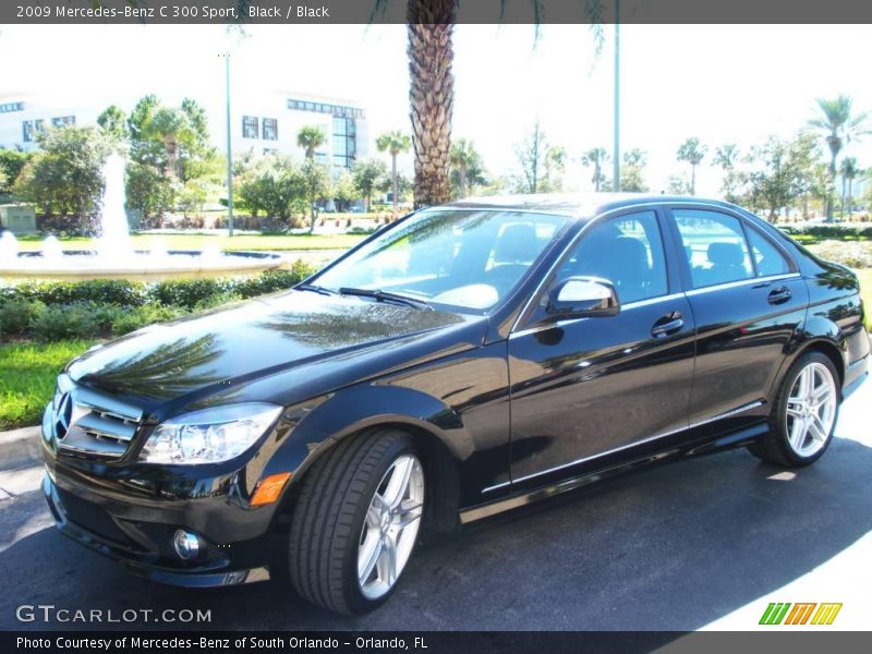 Black / Black 2009 Mercedes-Benz C 300 Sport