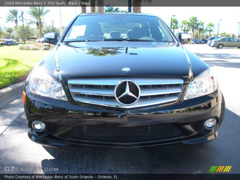 Black / Black 2009 Mercedes-Benz C 300 Sport