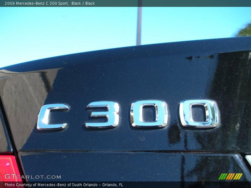Black / Black 2009 Mercedes-Benz C 300 Sport