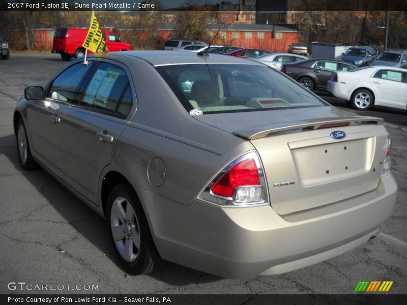 Dune Pearl Metallic / Camel 2007 Ford Fusion SE
