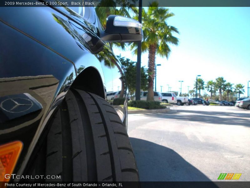Black / Black 2009 Mercedes-Benz C 300 Sport