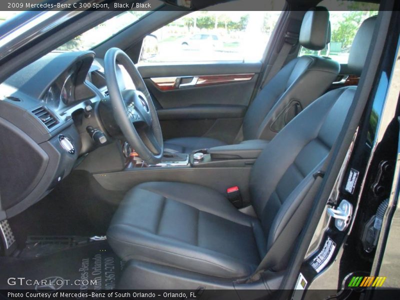 Black / Black 2009 Mercedes-Benz C 300 Sport