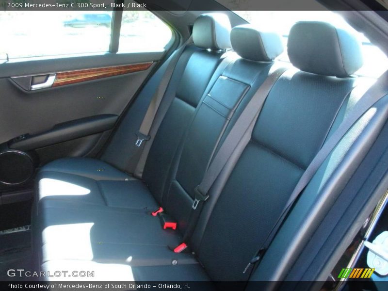 Black / Black 2009 Mercedes-Benz C 300 Sport