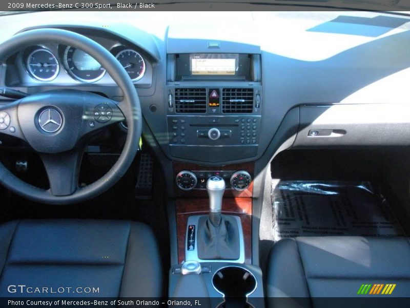 Black / Black 2009 Mercedes-Benz C 300 Sport
