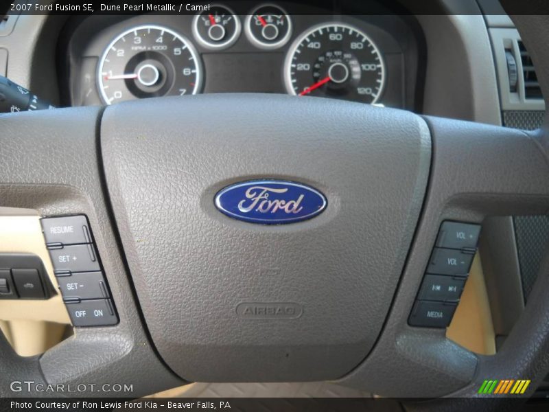 Dune Pearl Metallic / Camel 2007 Ford Fusion SE
