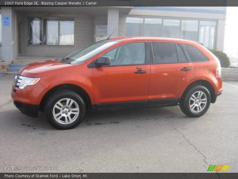 Blazing Copper Metallic / Camel 2007 Ford Edge SE