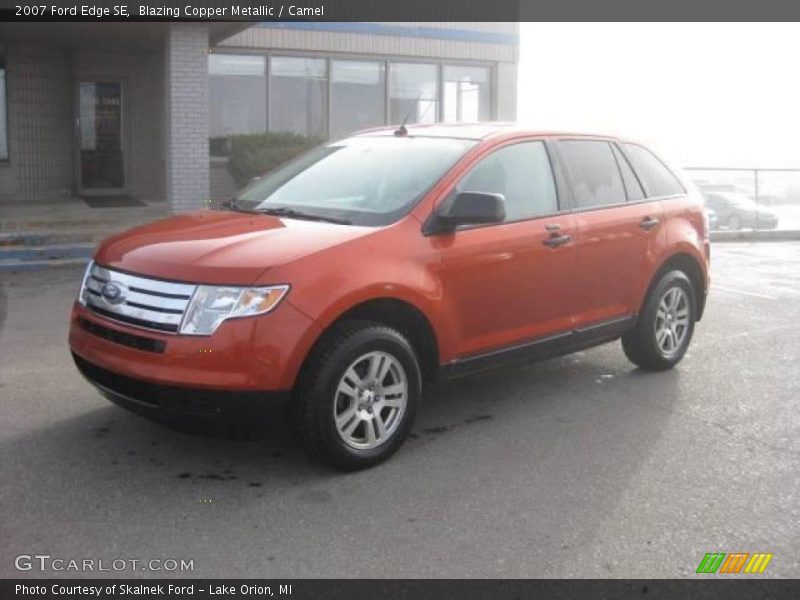 Blazing Copper Metallic / Camel 2007 Ford Edge SE