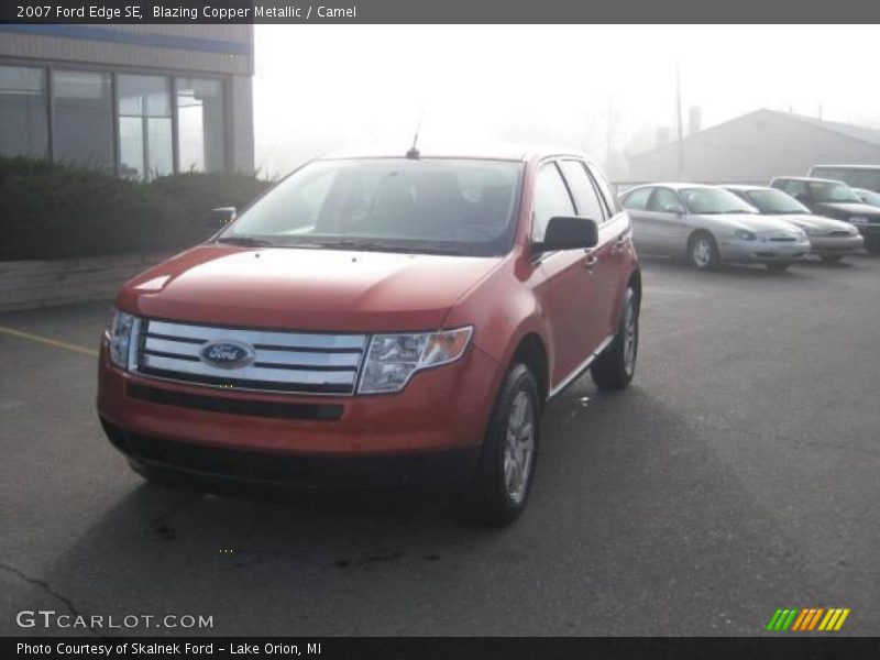 Blazing Copper Metallic / Camel 2007 Ford Edge SE