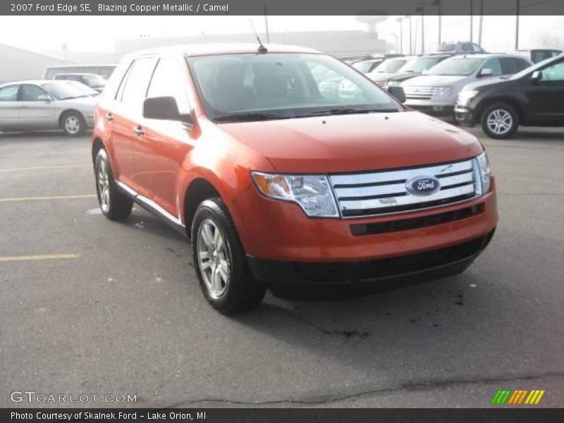 Blazing Copper Metallic / Camel 2007 Ford Edge SE