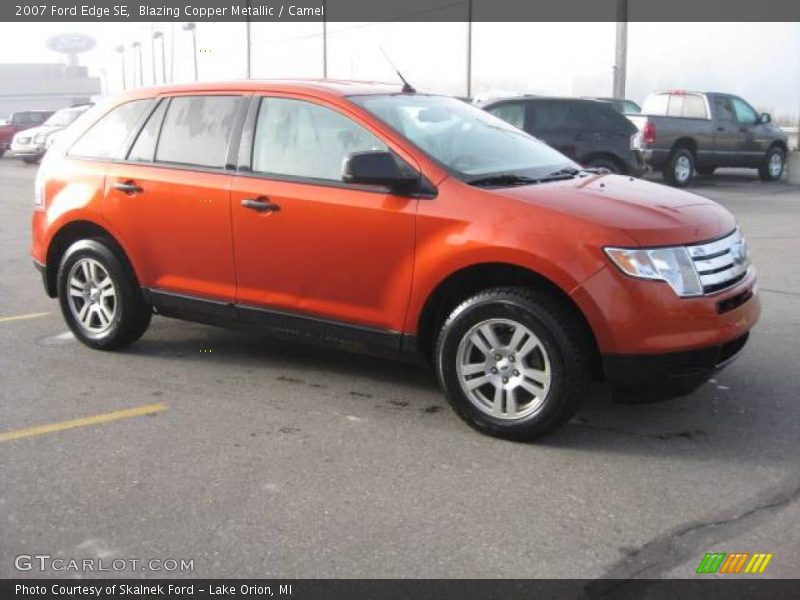 Blazing Copper Metallic / Camel 2007 Ford Edge SE