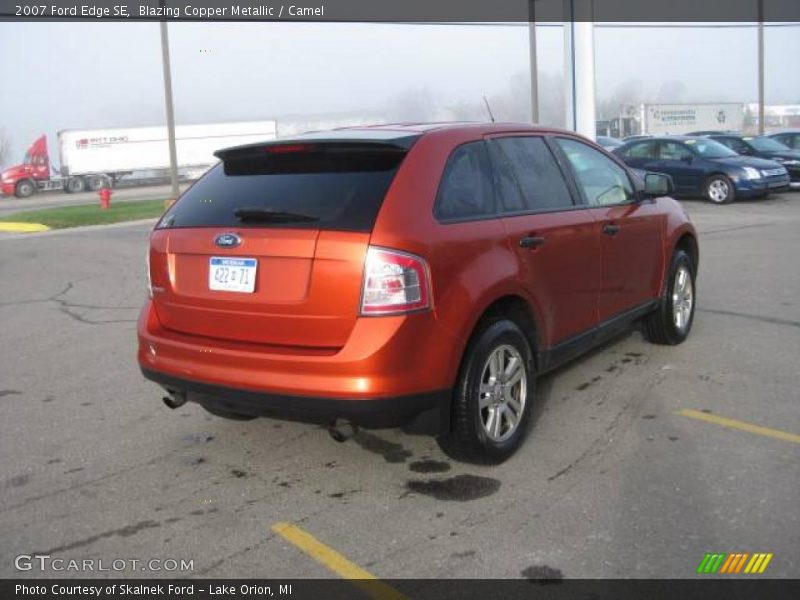 Blazing Copper Metallic / Camel 2007 Ford Edge SE