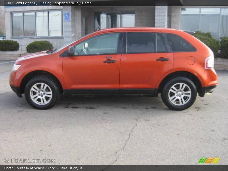 Blazing Copper Metallic / Camel 2007 Ford Edge SE