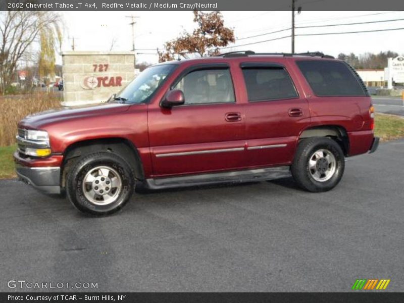 Redfire Metallic / Medium Gray/Neutral 2002 Chevrolet Tahoe LT 4x4