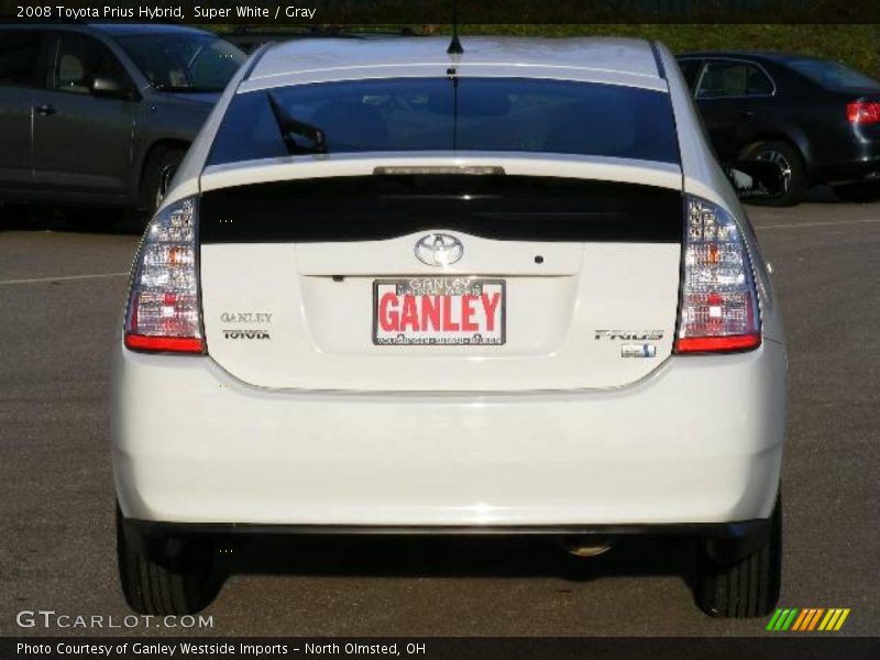 Super White / Gray 2008 Toyota Prius Hybrid