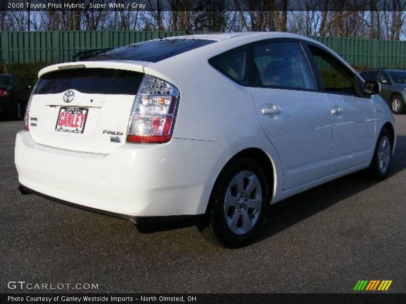 Super White / Gray 2008 Toyota Prius Hybrid
