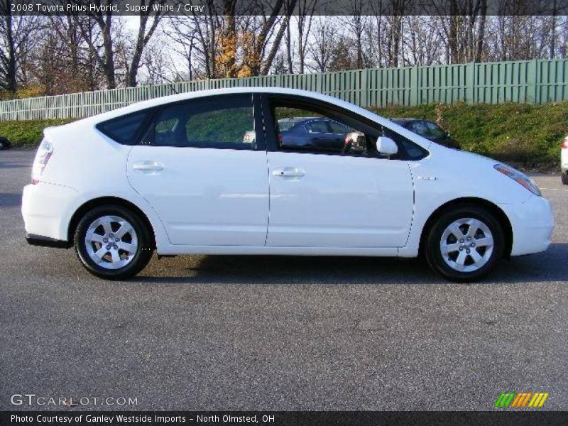 Super White / Gray 2008 Toyota Prius Hybrid
